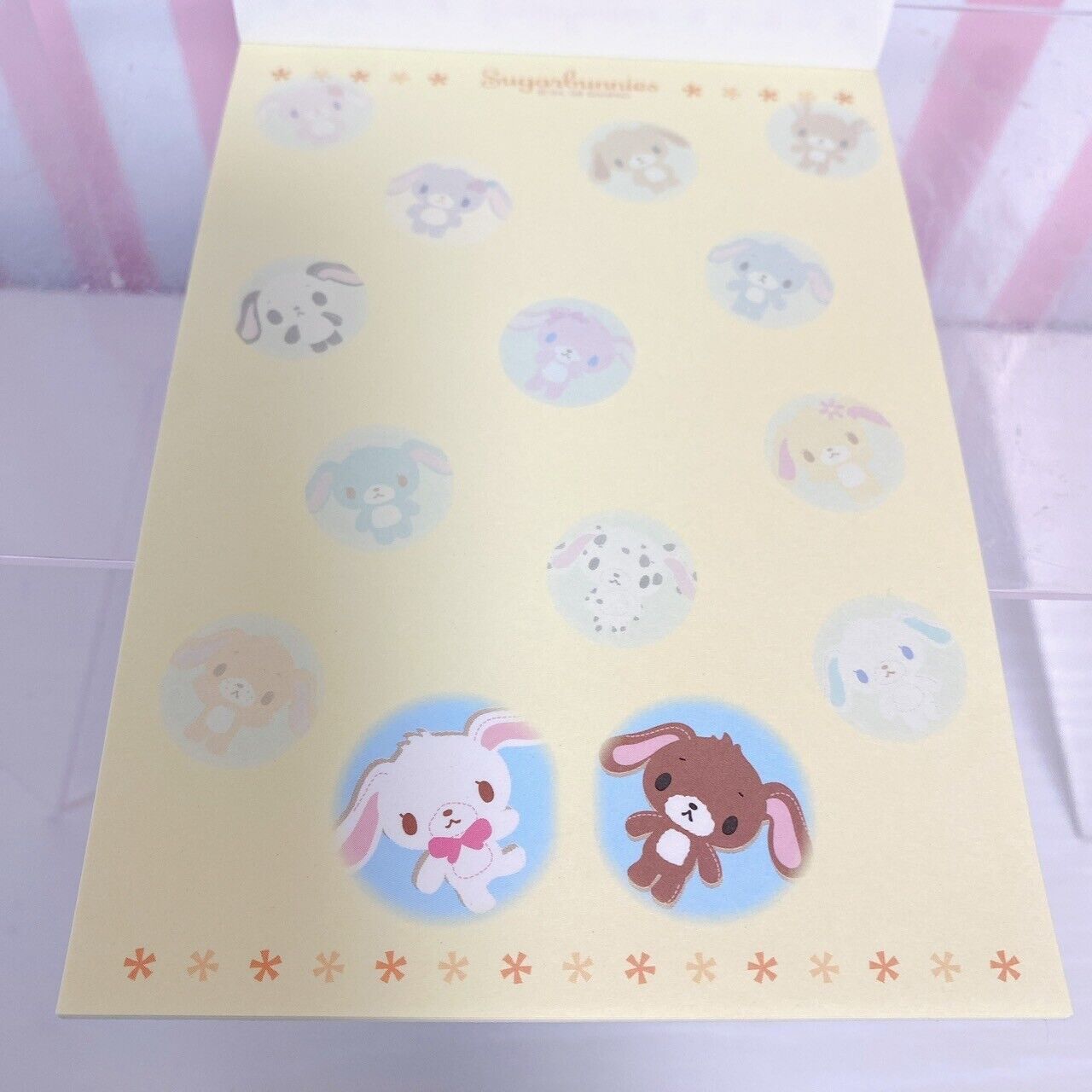 Sanrio Sugar Bunnies Shirousa Kurousa Stationery Memo Notepad Set 3 Rabbit Rare