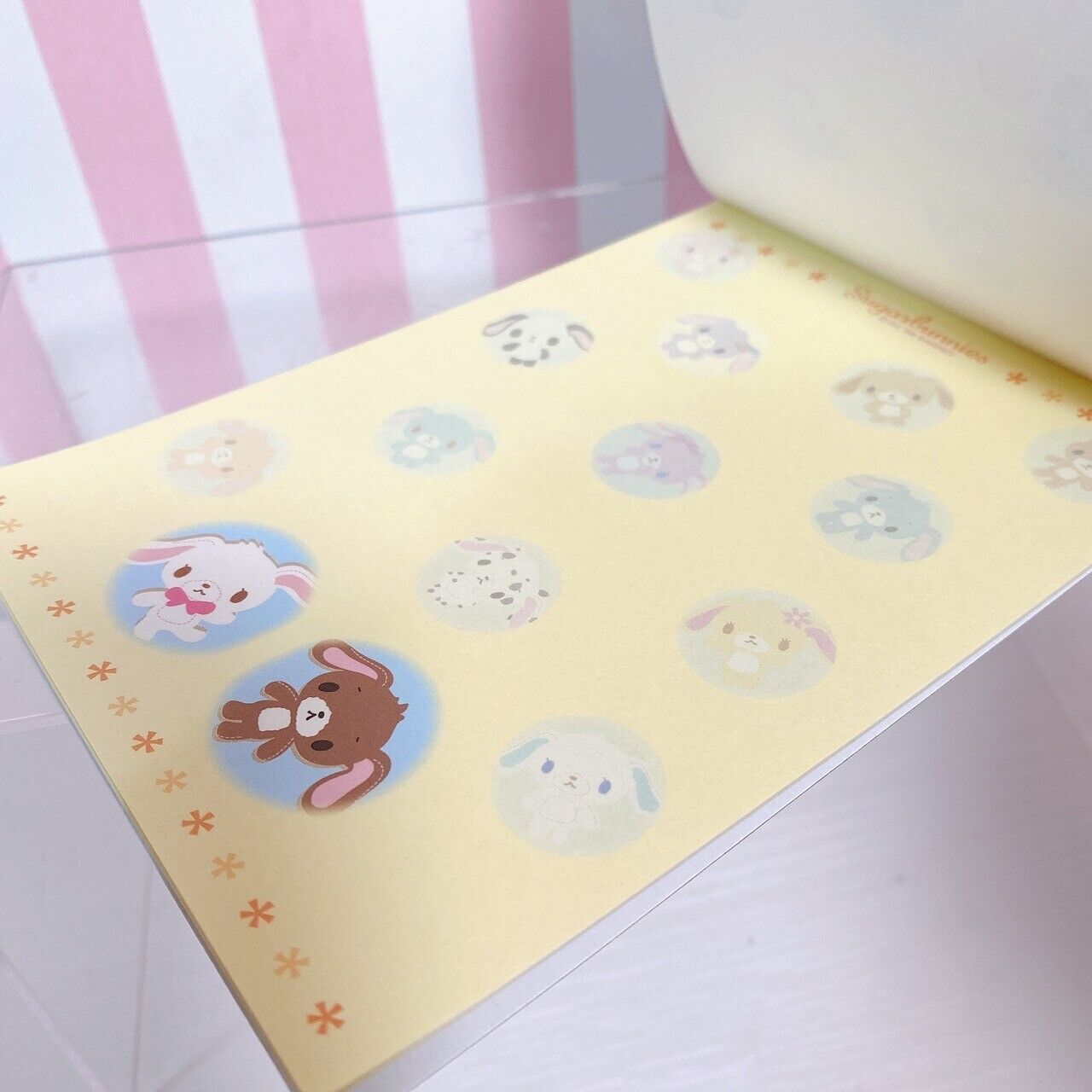 Sanrio Sugar Bunnies Shirousa Kurousa Stationery Memo Notepad Set 3 Rabbit Rare