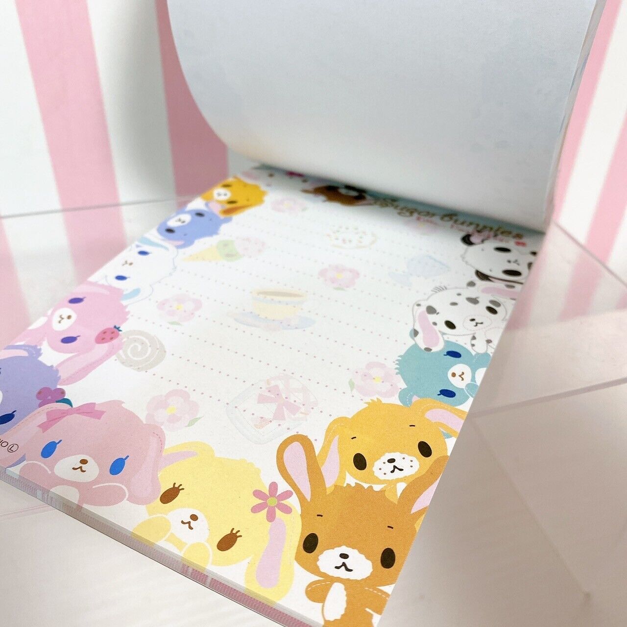 Sanrio Sugar Bunnies Shirousa Kurousa Stationery Memo Notepad Set 3 Rabbit Rare