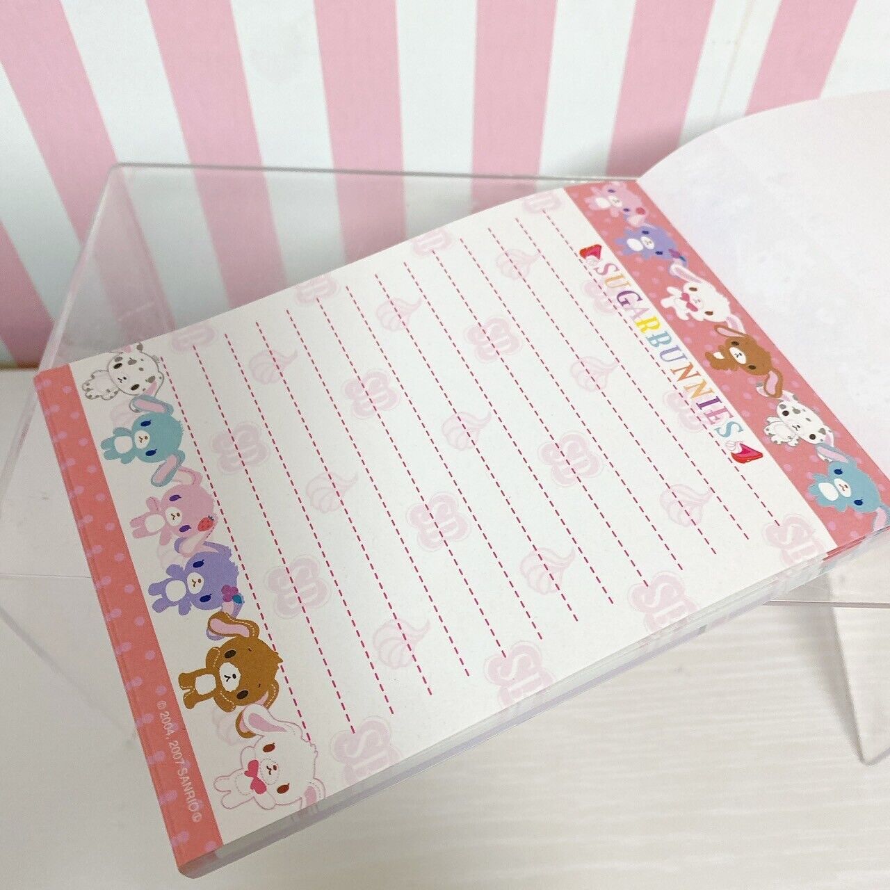 Sanrio Sugar Bunnies Shirousa Kurousa Stationery Memo Notepad Set 3 Rabbit Rare