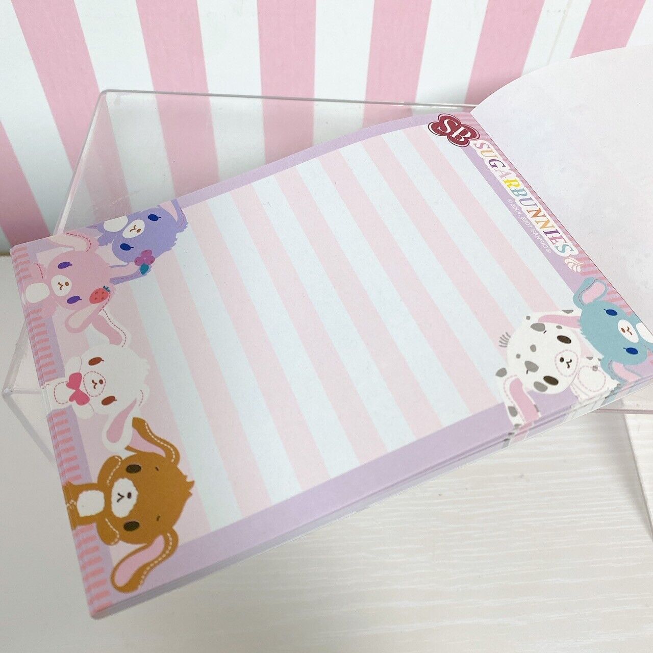 Sanrio Sugar Bunnies Shirousa Kurousa Stationery Memo Notepad Set 3 Rabbit Rare