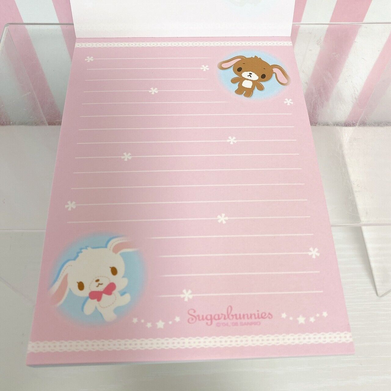 Sanrio Sugar Bunnies Shirousa Kurousa Stationery Memo Notepad Set 3 Rabbit Rare