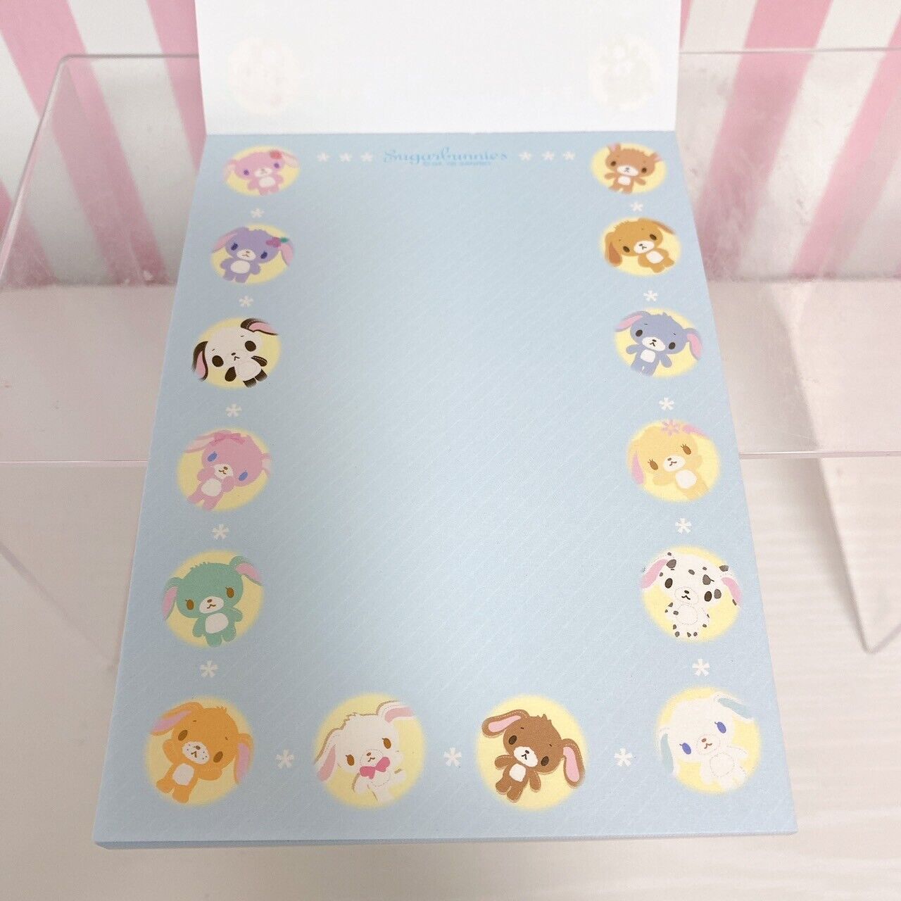 Sanrio Sugar Bunnies Shirousa Kurousa Stationery Memo Notepad Set 3 Rabbit Rare