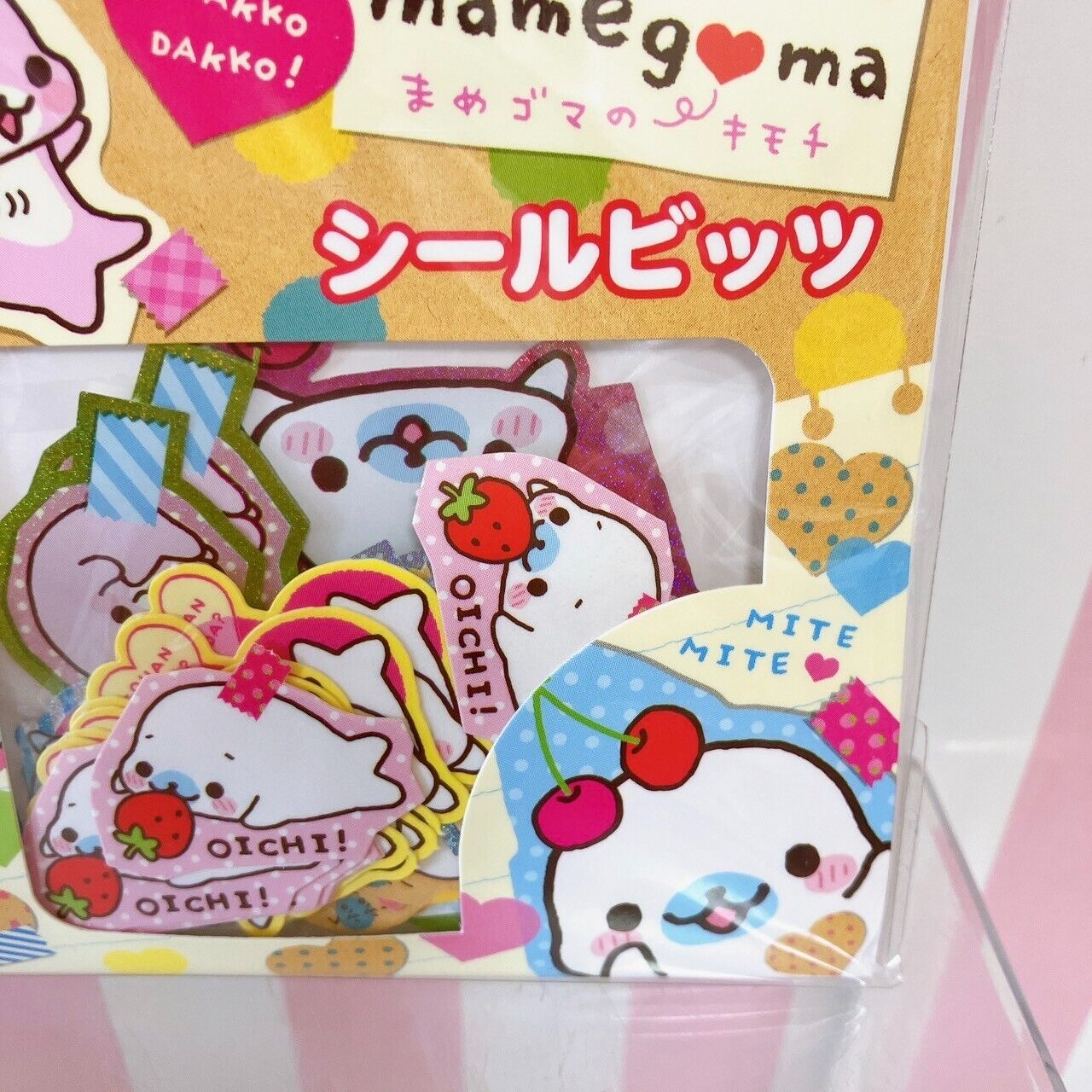 San-X Mamegoma Sticker Set 2 Stationery Sea Animal Seal Bits Fruits Character