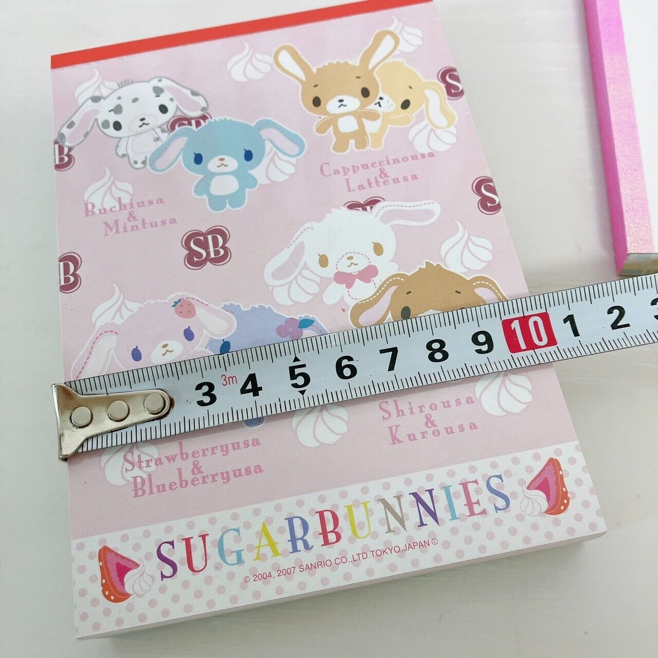 Sanrio Sugar Bunnies Shirousa Kurousa Stationery Memo Notepad Set 2 Macaron Rare