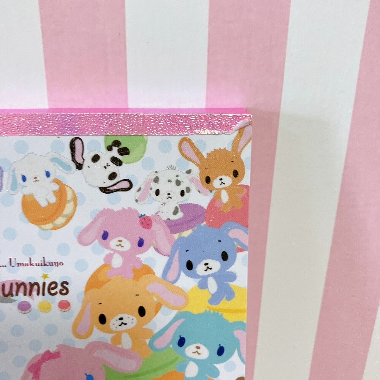 Sanrio Sugar Bunnies Shirousa Kurousa Stationery Memo Notepad Set 2 Macaron Rare