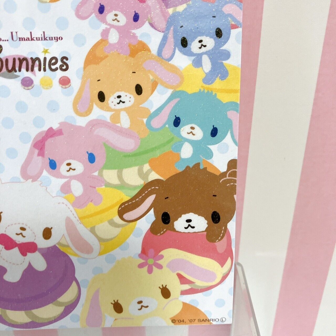 Sanrio Sugar Bunnies Shirousa Kurousa Stationery Memo Notepad Set 2 Macaron Rare