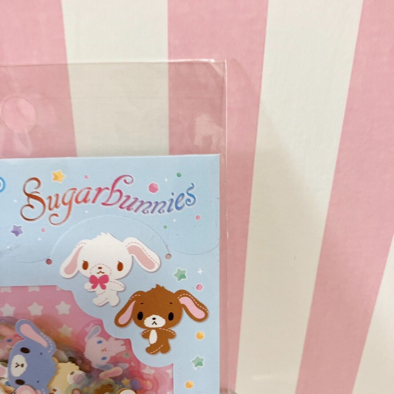 Sanrio Sugar Bunnies Sticker Shirousa Kurousa Flake Seal Rabbit Character Kawaii