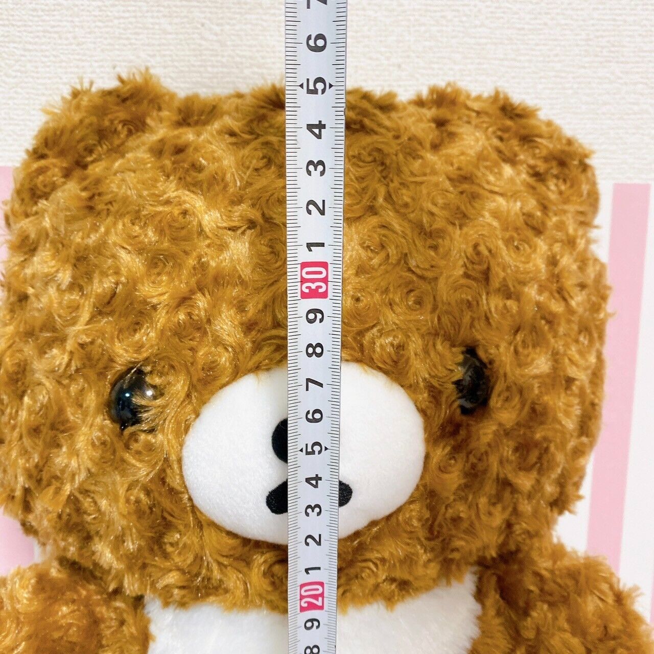 San-x Rilakkuma Chairoikoguma Plush Soft Stuffed Toy Doll Rose Boa Brown Premium