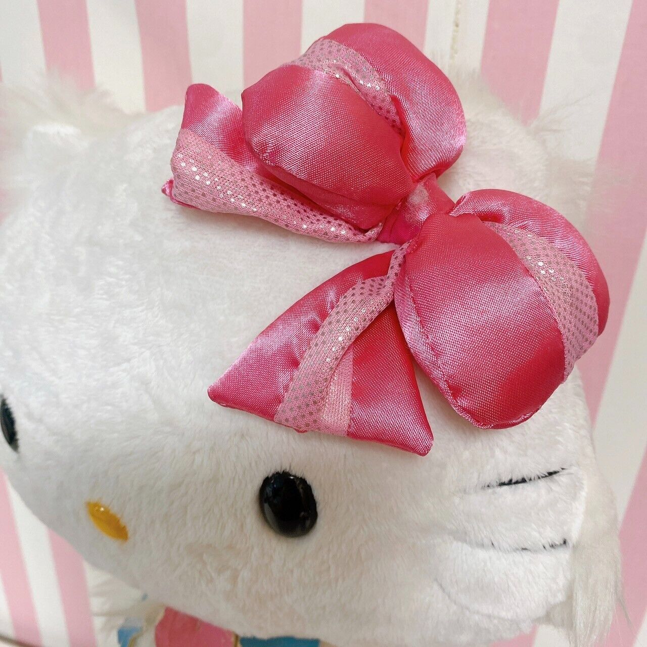 Sanrio Charmmy Charmy Kitty Plush Soft Stuffed Toy Doll White Cat Ribbon Fluffy