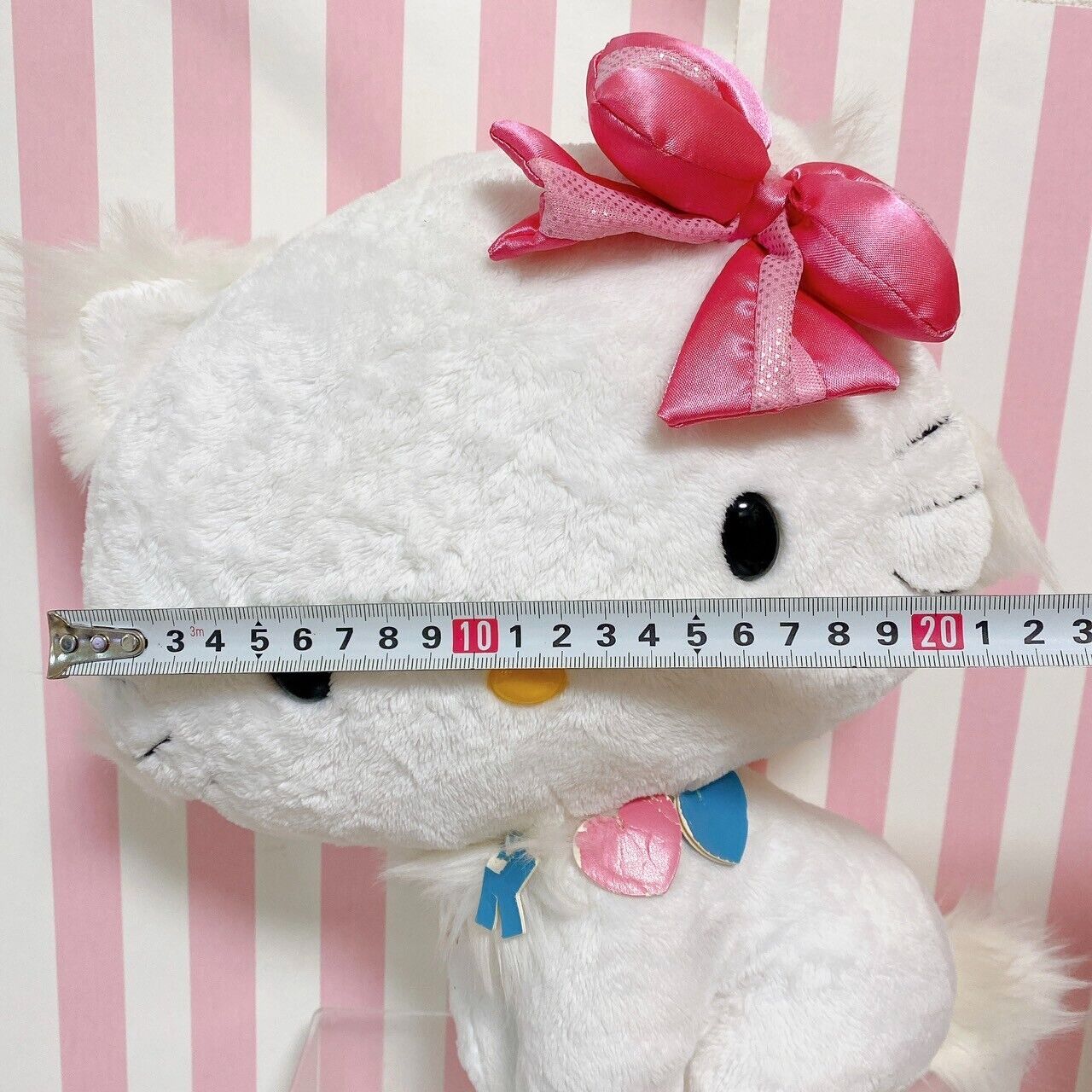 Sanrio Charmmy Charmy Kitty Plush Soft Stuffed Toy Doll White Cat Ribbon Fluffy