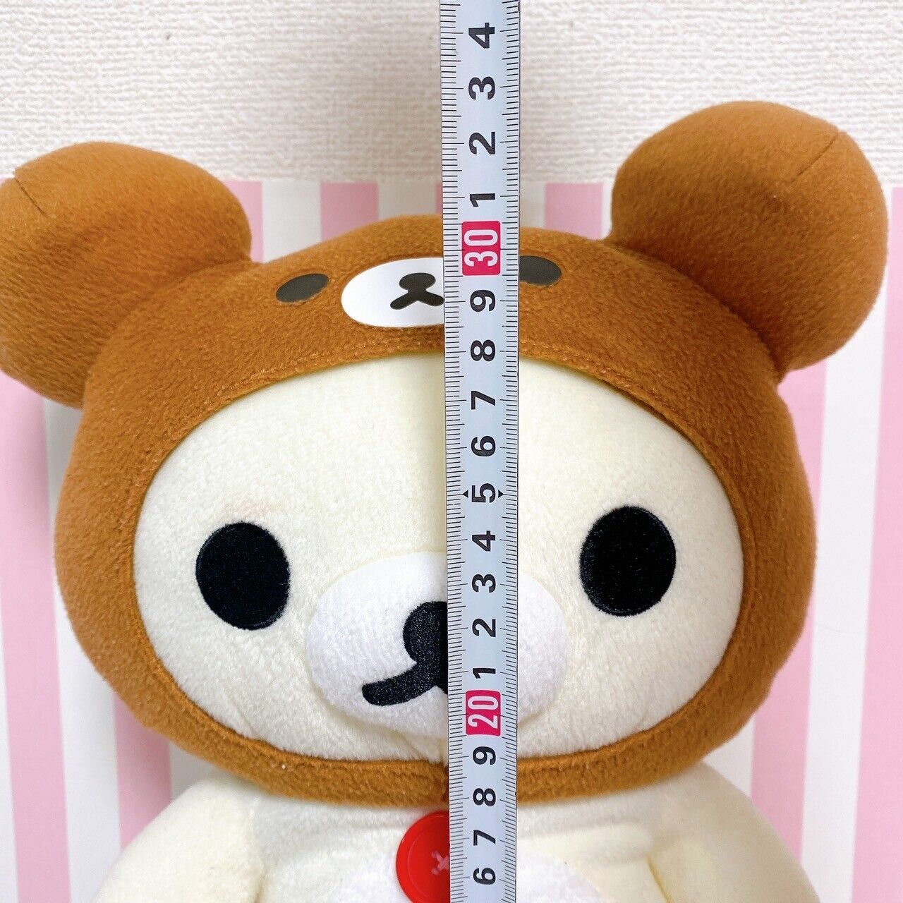 San-X Rilakkuma Korilakkuma Plush Soft Stuffed Toy White Bear Fluffy Pochette