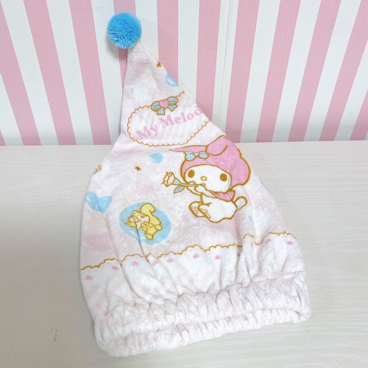 Sanrio Characters Set Towel Drawstring Bag Sugar Bunnies My Melody Jewel Pet Cat