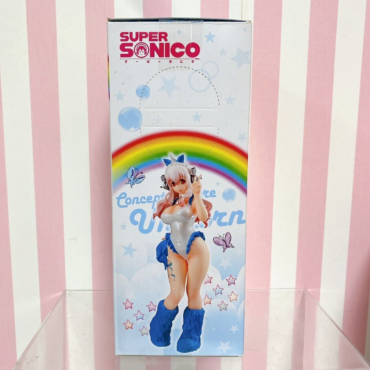 Super Sonico Concept Figure Unicorn Set 2 Rainbow Blue White Pearl Girl Kawaii