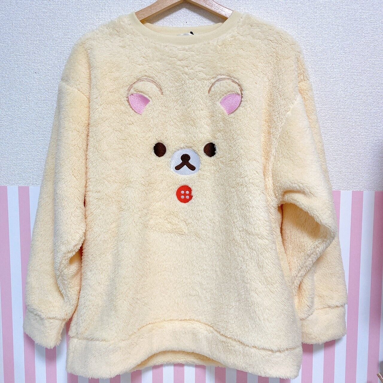 Rilakkuma Korilakkuma Pajamas L Fluffy Top Only Sweatshirt Kawaii Character Rare