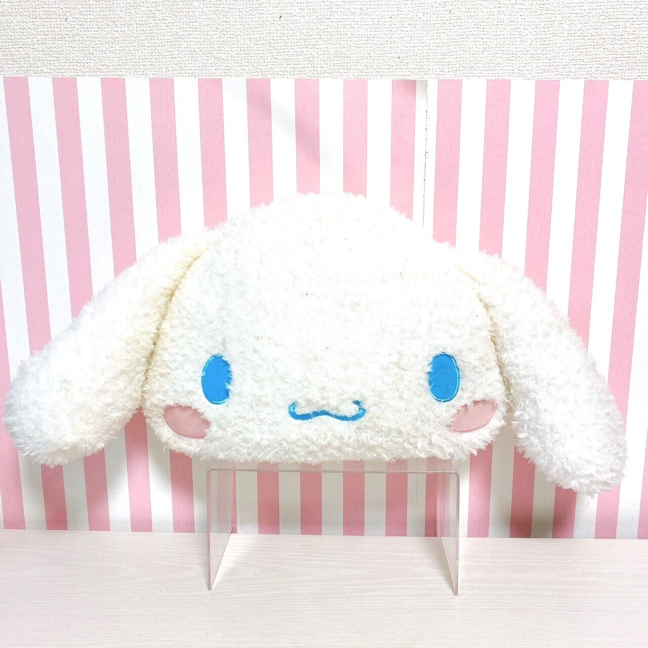 Sanrio Cinnamoroll Cinamon Face Cushion Blue Retro Fabric Characters Kawaii Rare