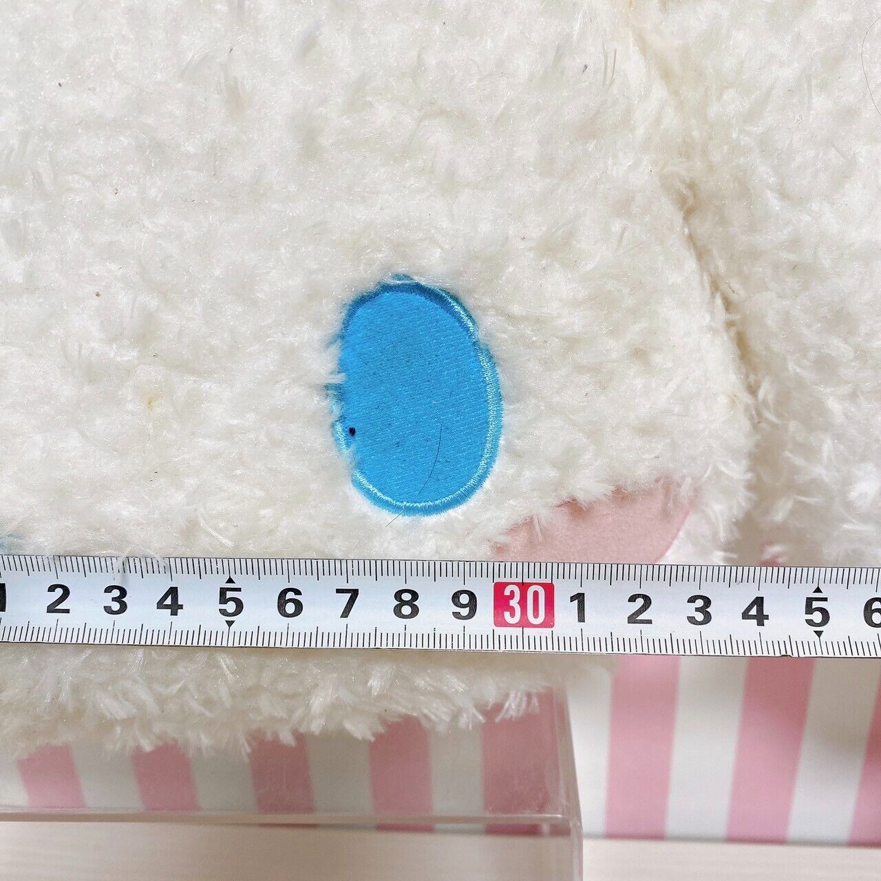 Sanrio Cinnamoroll Cinamon Face Cushion Blue Retro Fabric Characters Kawaii Rare