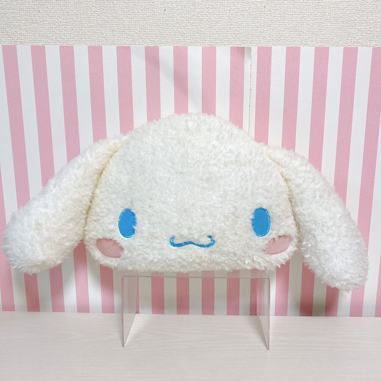 Sanrio Cinnamoroll Cinamon Face Cushion Blue Retro Fabric Characters Kawaii Rare