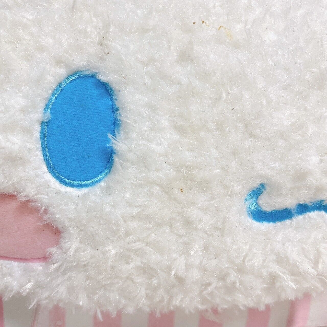 Sanrio Cinnamoroll Cinamon Face Cushion Blue Retro Fabric Characters Kawaii Rare