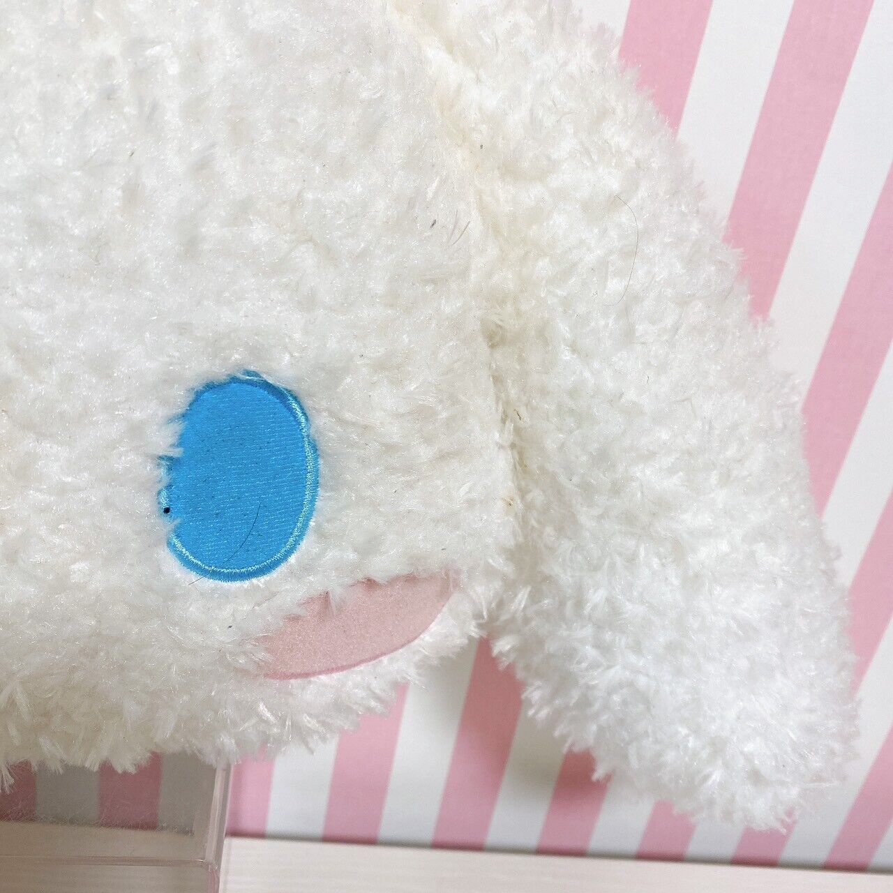 Sanrio Cinnamoroll Cinamon Face Cushion Blue Retro Fabric Characters Kawaii Rare