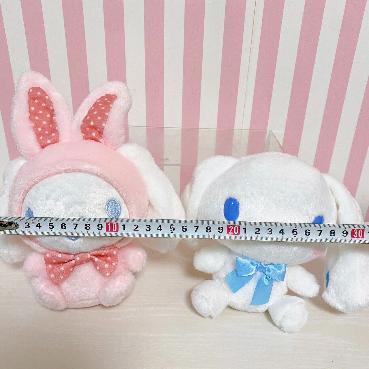 Sanrio Cinnamoroll Small Plush Set 3 Soft Stuffed Toy Fluffy Rabbit Shampoo Hat