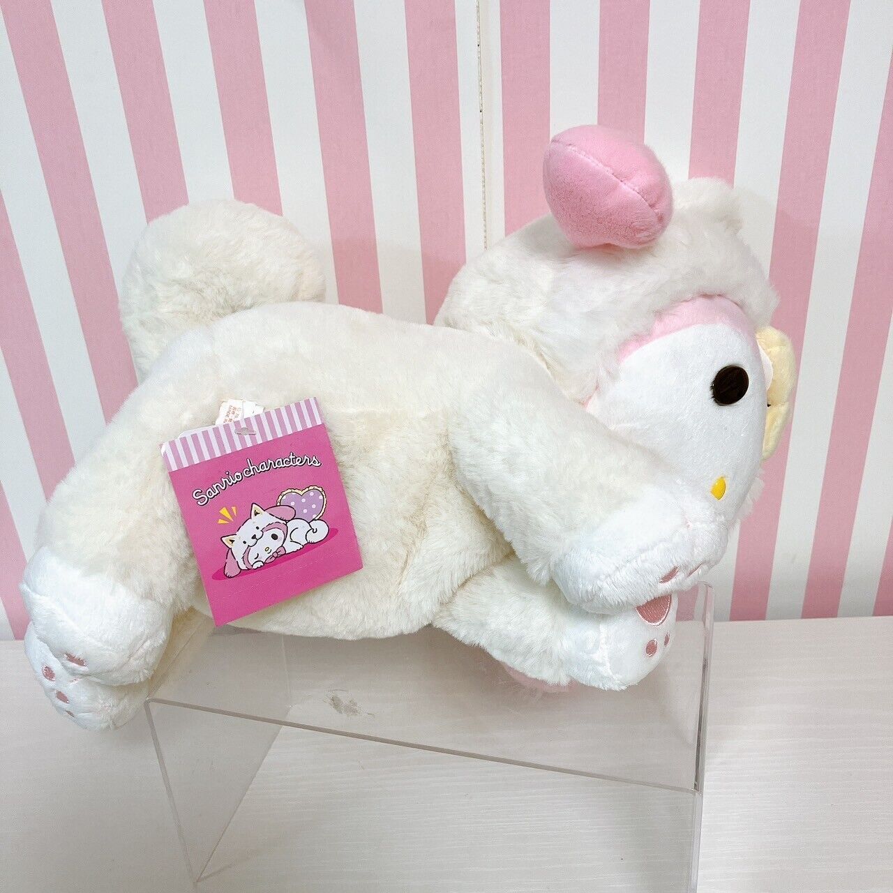 Sanrio My Melody Plush Doll Soft Toy Stuffed Shiba Inu Dog Costume White Fluffy