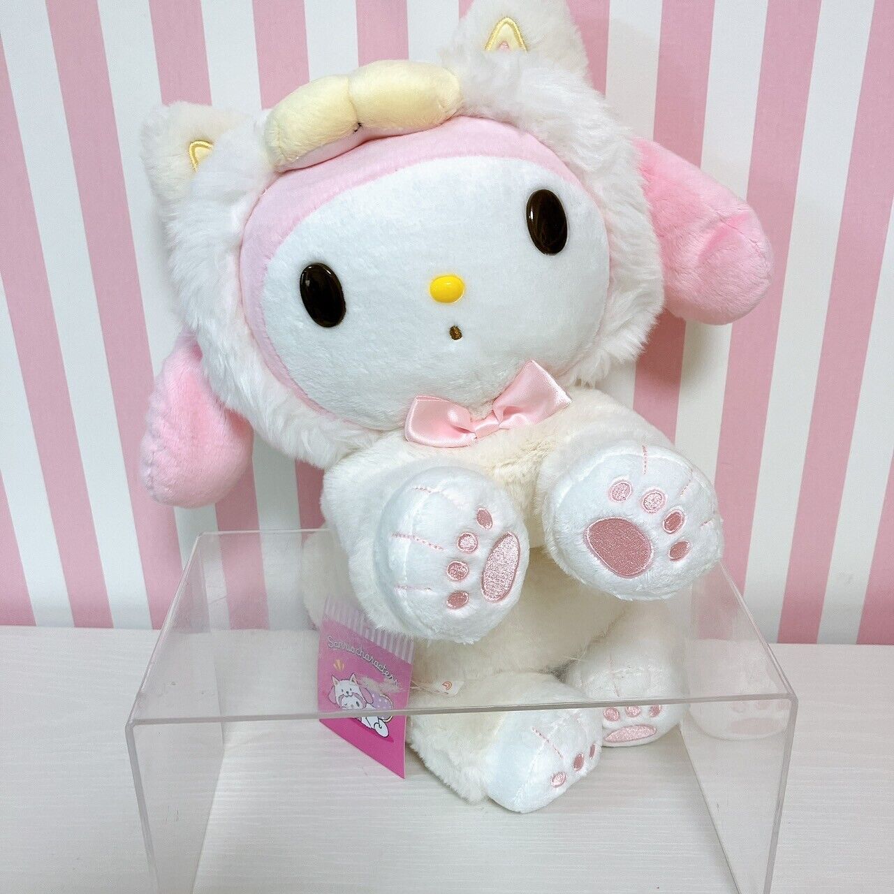 Sanrio My Melody Plush Doll Soft Toy Stuffed Shiba Inu Dog Costume White Fluffy