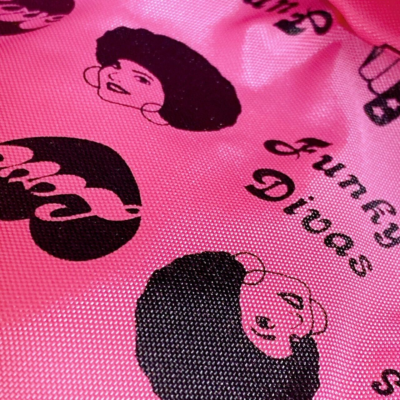 Sanrio Hello Kitty Funky Divas Collaboration Pouch Pink Face Tag Girl Kawaii