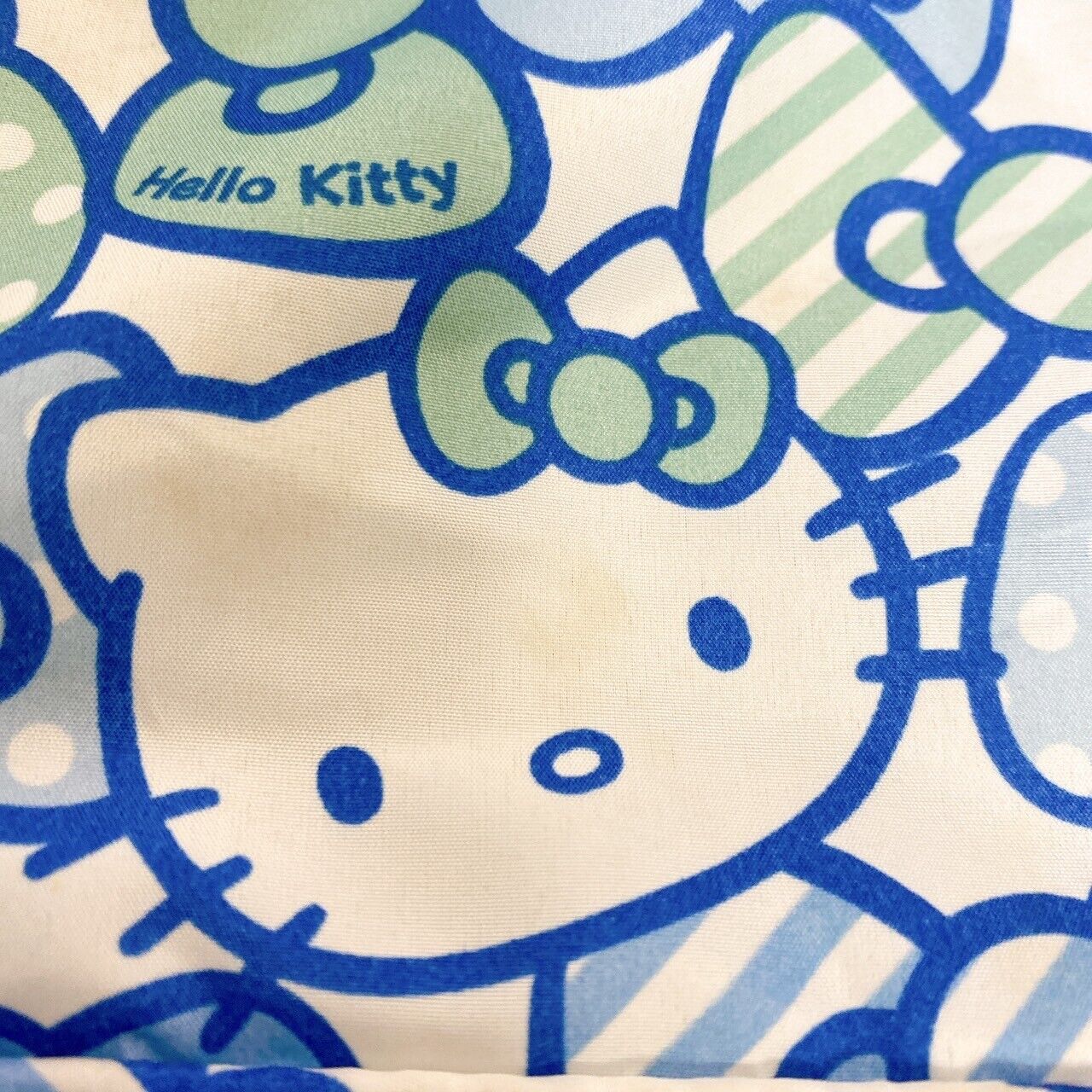 Sanrio Hello Kitty Backpack Rucksack School Bag Blue All-over Pattern Cat Kawaii