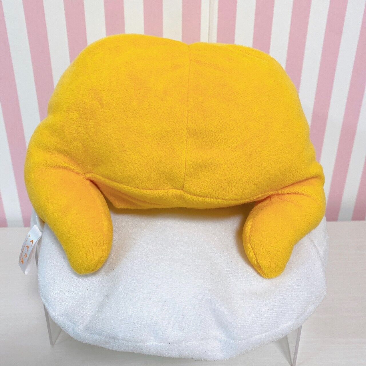 Sanrio Gudetama Tissue Cover Case Plush White Yellow Egg Fluffy Soft Toy Kawaii