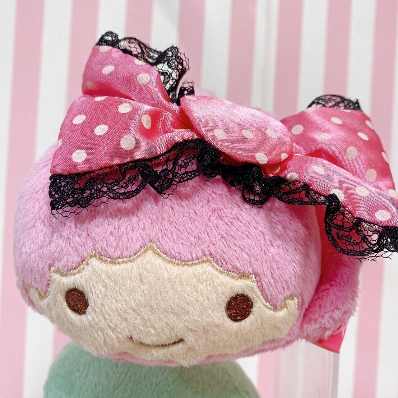 Sanrio Little Twin Stars Kiki Lala Earmuff Winter Accessory Fluffy Ribbon Pink