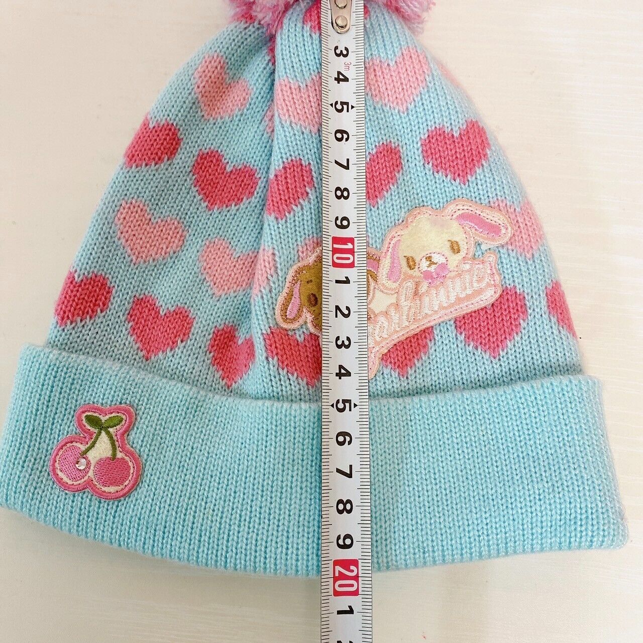 Sanrio Sugar Bunnies Muffler Winter Scarf Knit Hat Cap Set 2 Pink Blue Shirousa