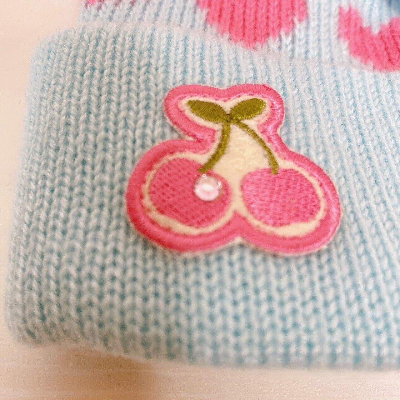 Sanrio Sugar Bunnies Muffler Winter Scarf Knit Hat Cap Set 2 Pink Blue Shirousa