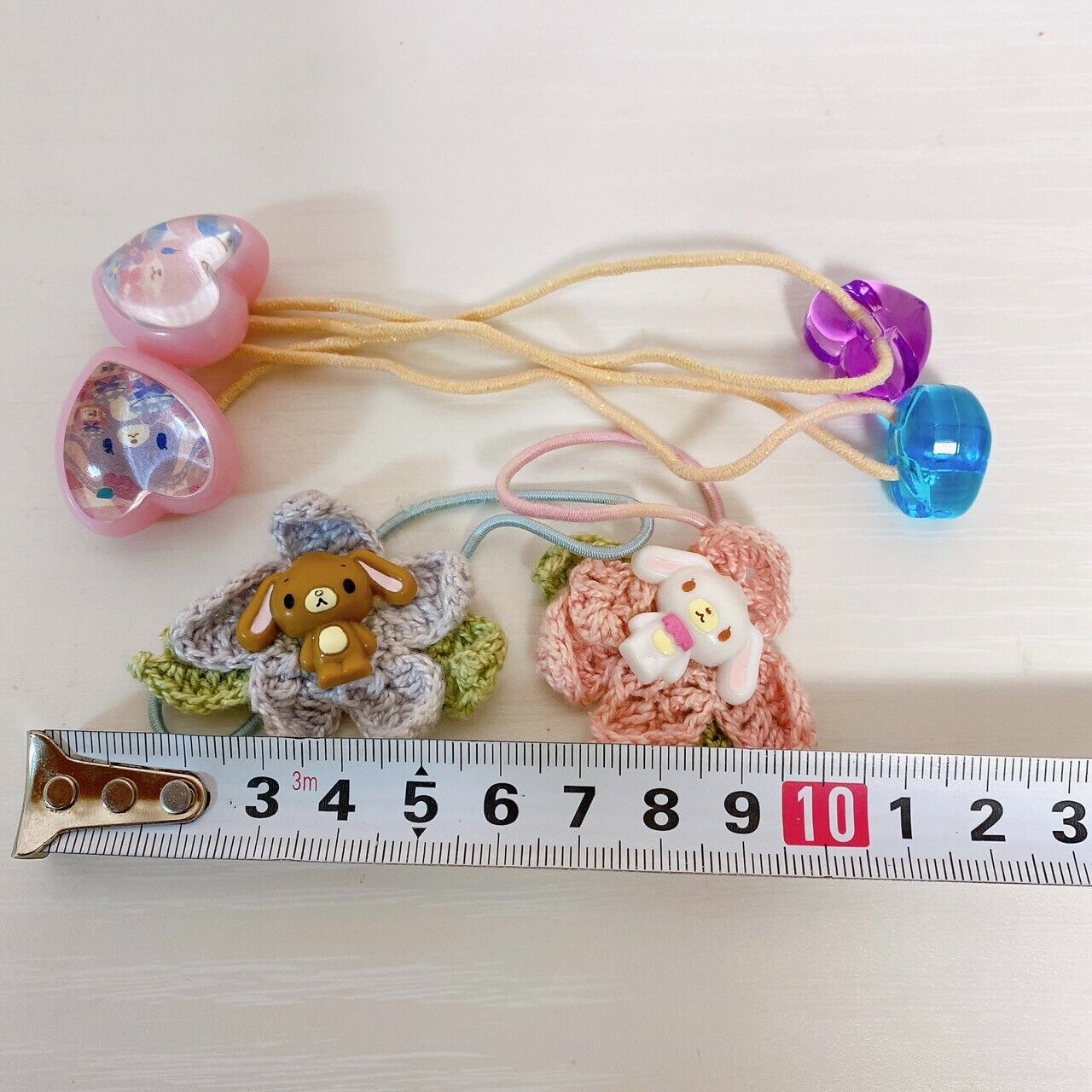 Sanrio Sugar Bunnies Hair Tie Accessory Set 4 Shirousa Kurousa Momousa Blueberry