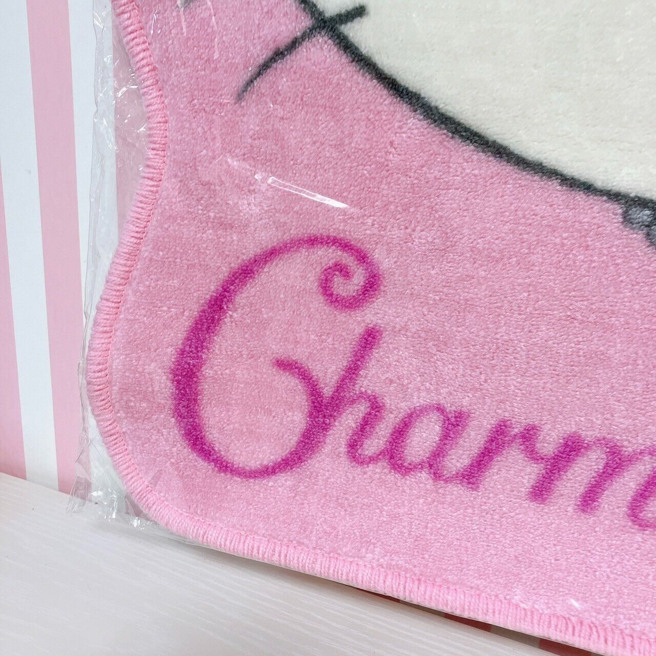 Sanrio Charmmy Charmy Kitty Free Mat Rug Pink Cat Ribbon Fluffy Large Character