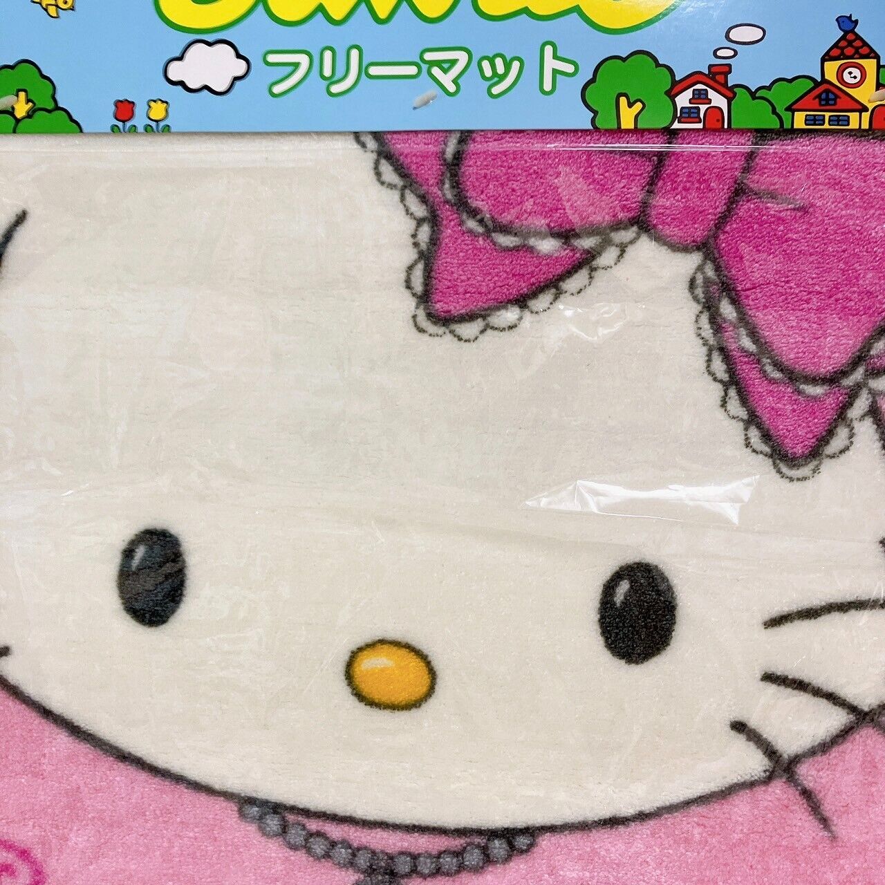 Sanrio Charmmy Charmy Kitty Free Mat Rug Pink Cat Ribbon Fluffy Large Character