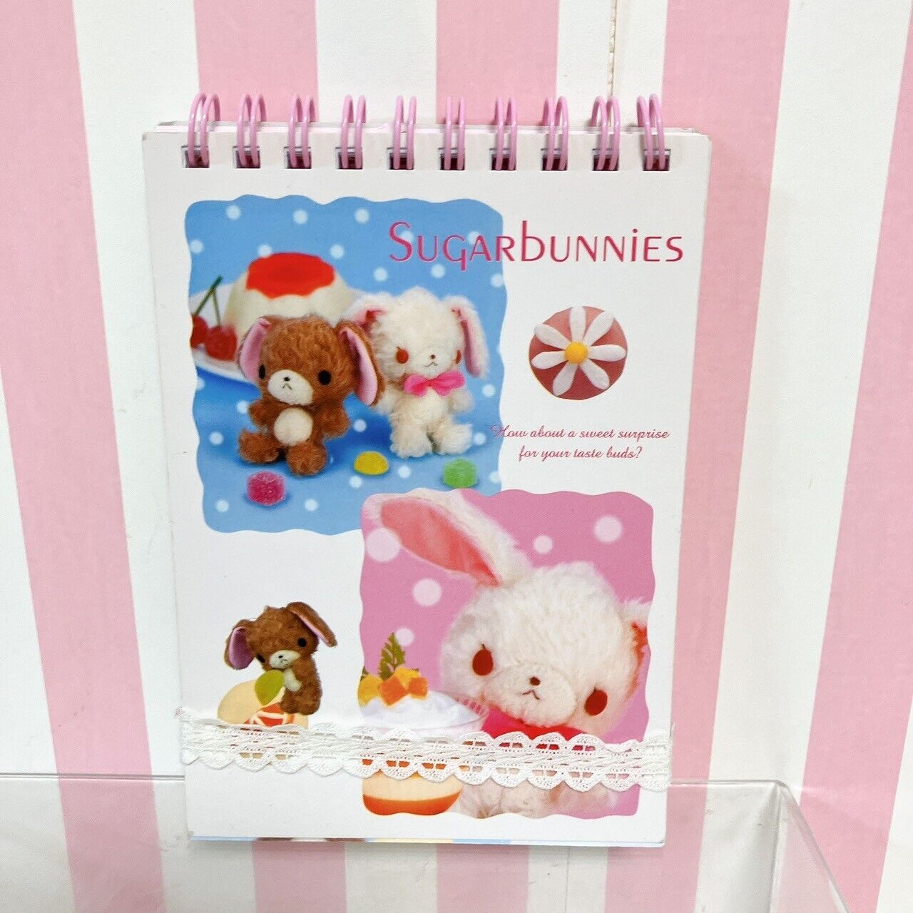 Sanrio Sugar Bunnies Memo Pad Notepad Live Action White Ring Stationery Kawaii