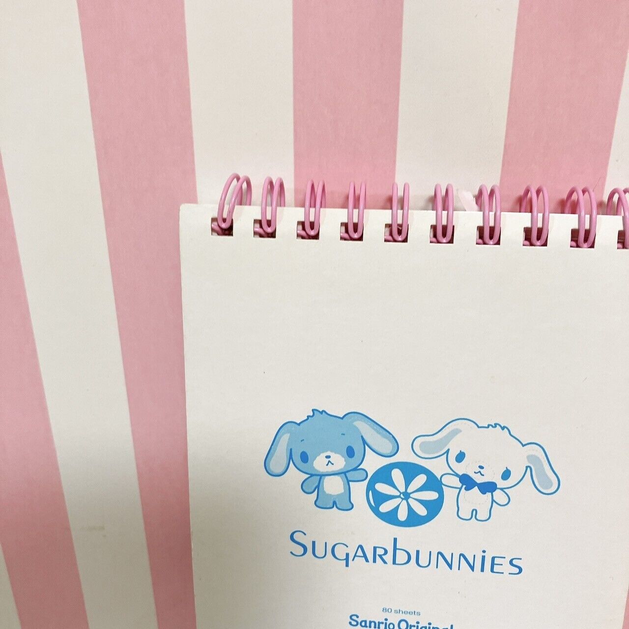 Sanrio Sugar Bunnies Memo Pad Notepad Live Action White Ring Stationery Kawaii