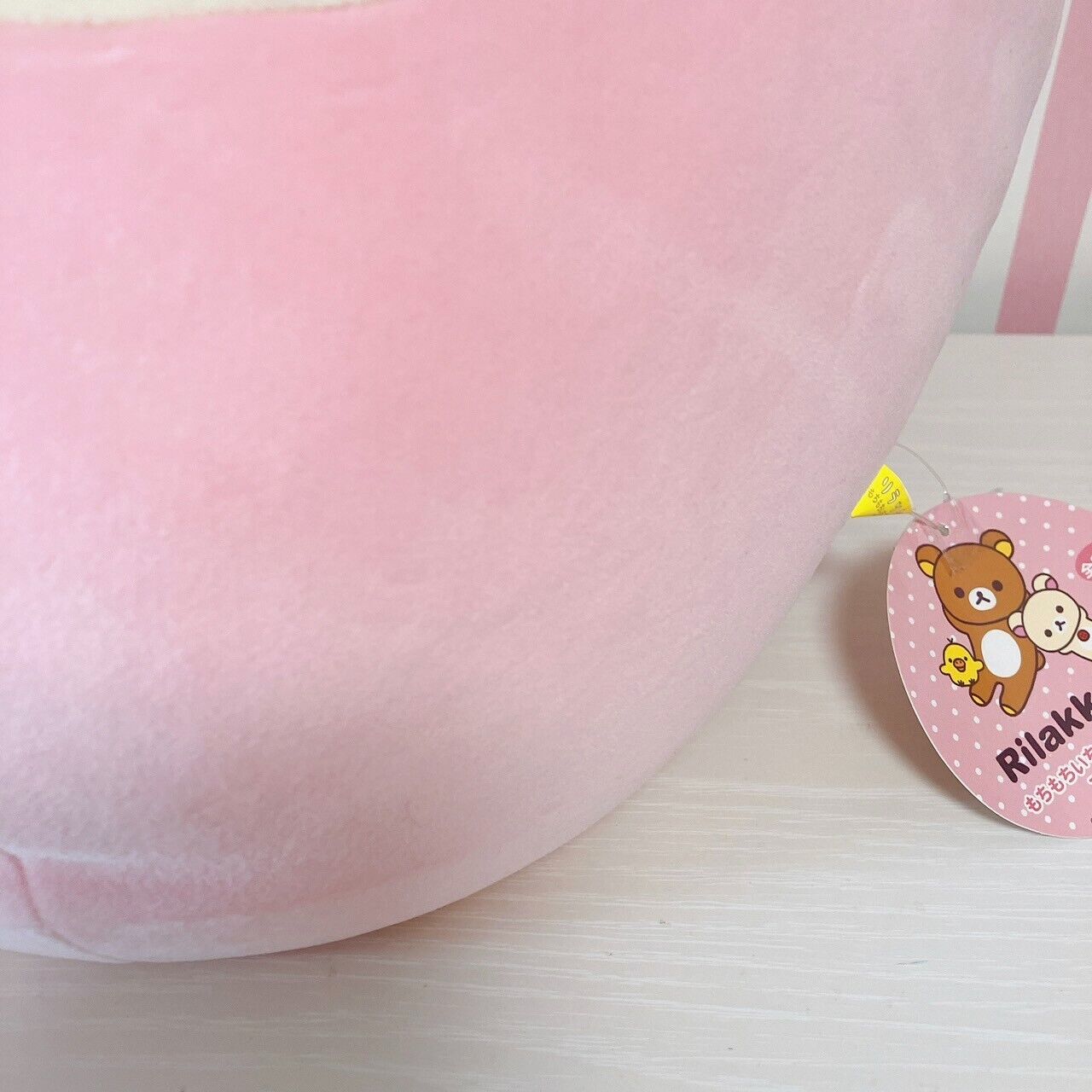 San-x Rilakkuma Korilakkuma Cushion Strawberry Fluffy Pink Costume Kawaii Rare