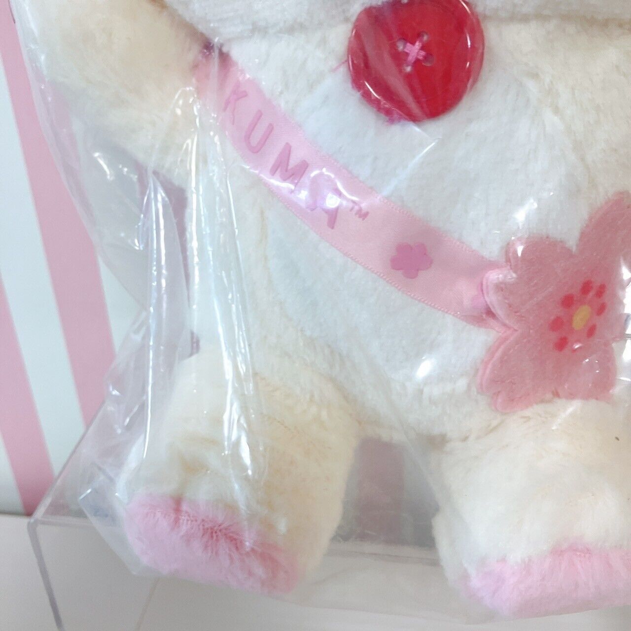 San-X Korilakkuma Plush Soft Stuffed Toy Sakura Cherry Blossom Cafe White Bear