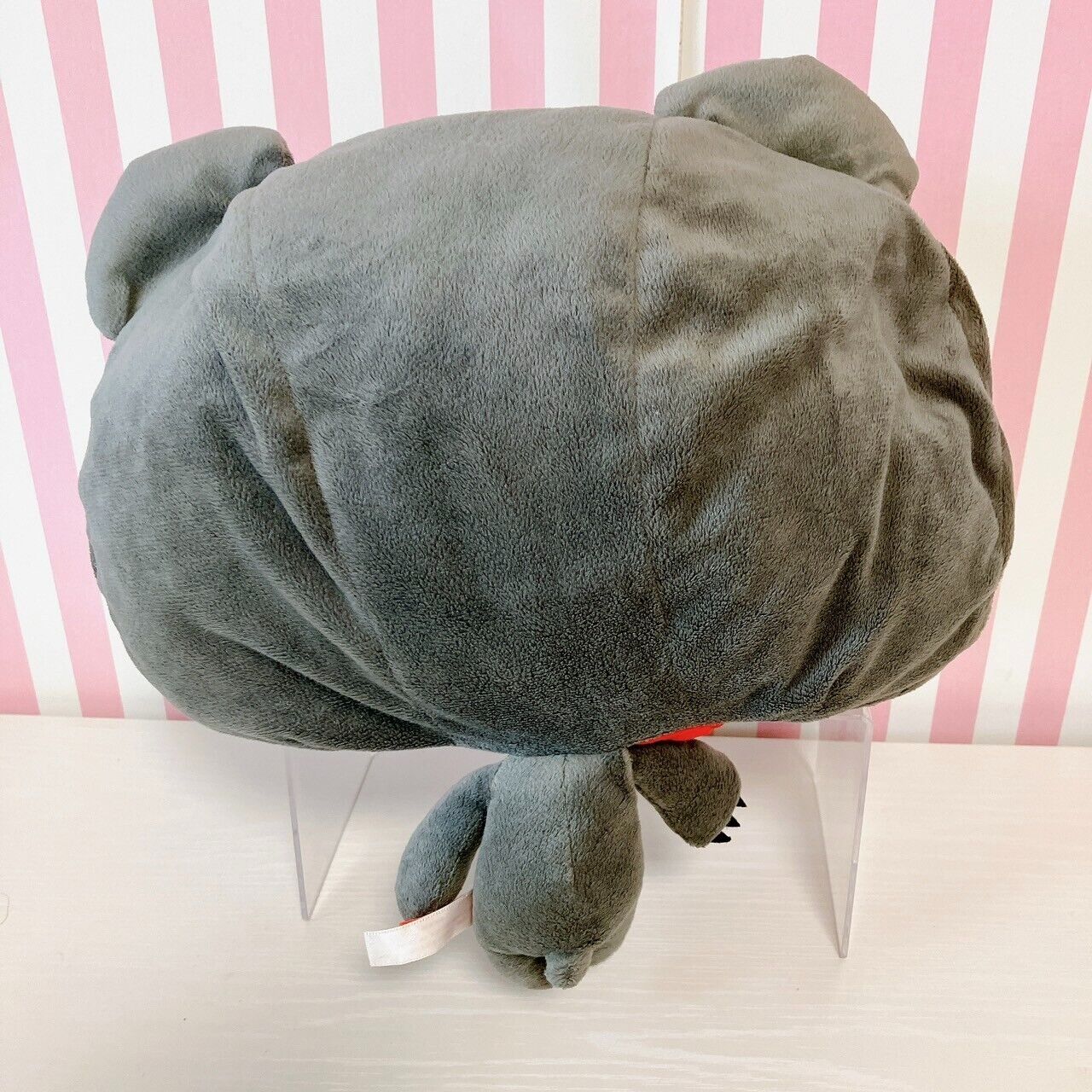 Taito Gloomy Bloody Bear Plush Cap Hat Gray Red Chax CGP Fluffy Soft Stuffed Toy