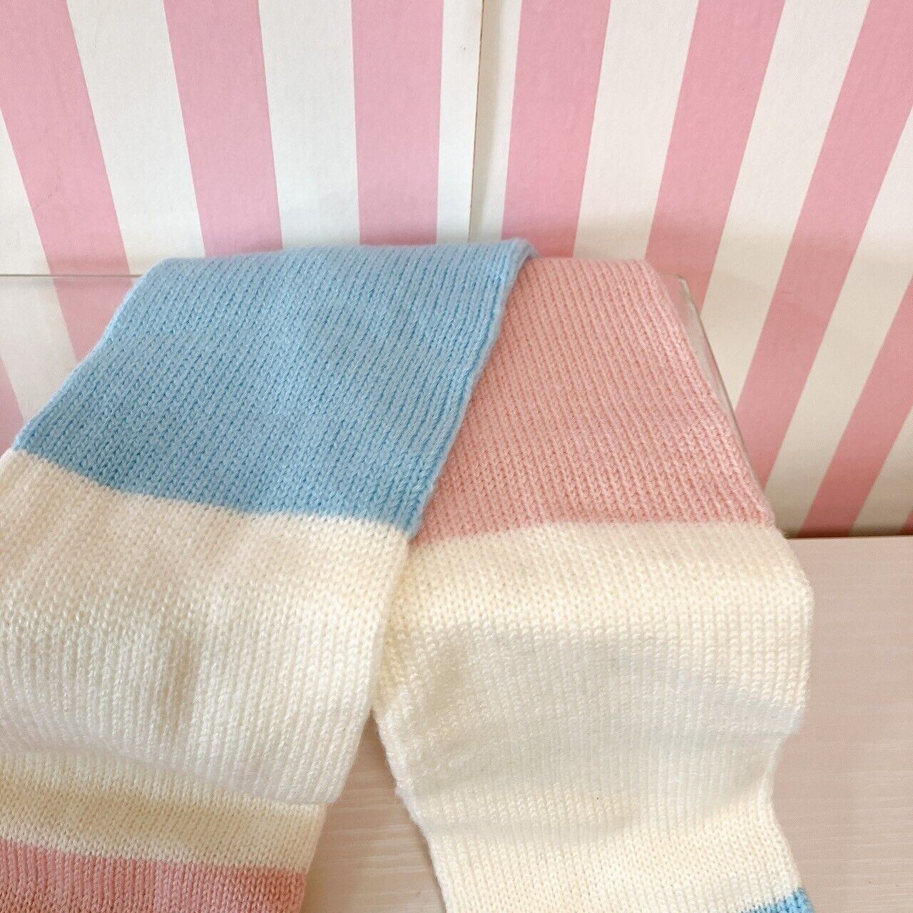 Sanrio Sugar Bunnies Muffler Winter Scarf Shirousa Kurousa Pink White Blue Rare