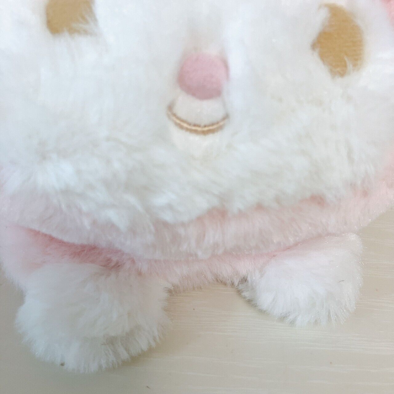 Sanrio My Melody Muffler Winter Scarf Plush Stuffed Toy Pink Ribbon White Fluffy