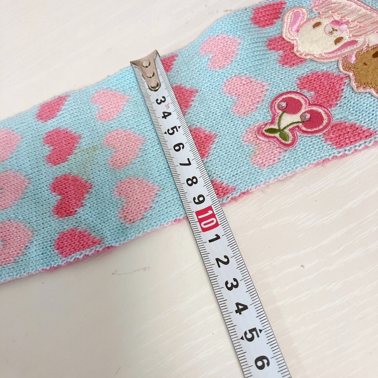 Sanrio Sugar Bunnies Muffler Winter Scarf Shirousa Kurousa Pink Blue Heart Rare