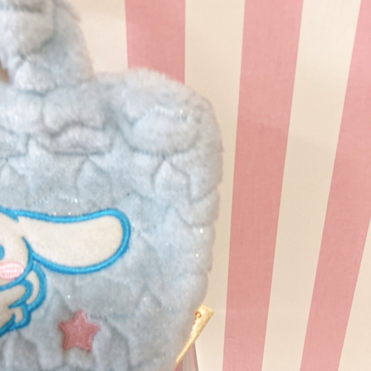 Sanrio Cinnamoroll Tote Bag Handbag Fluffy Star Light Blue Glitter Star Kawaii