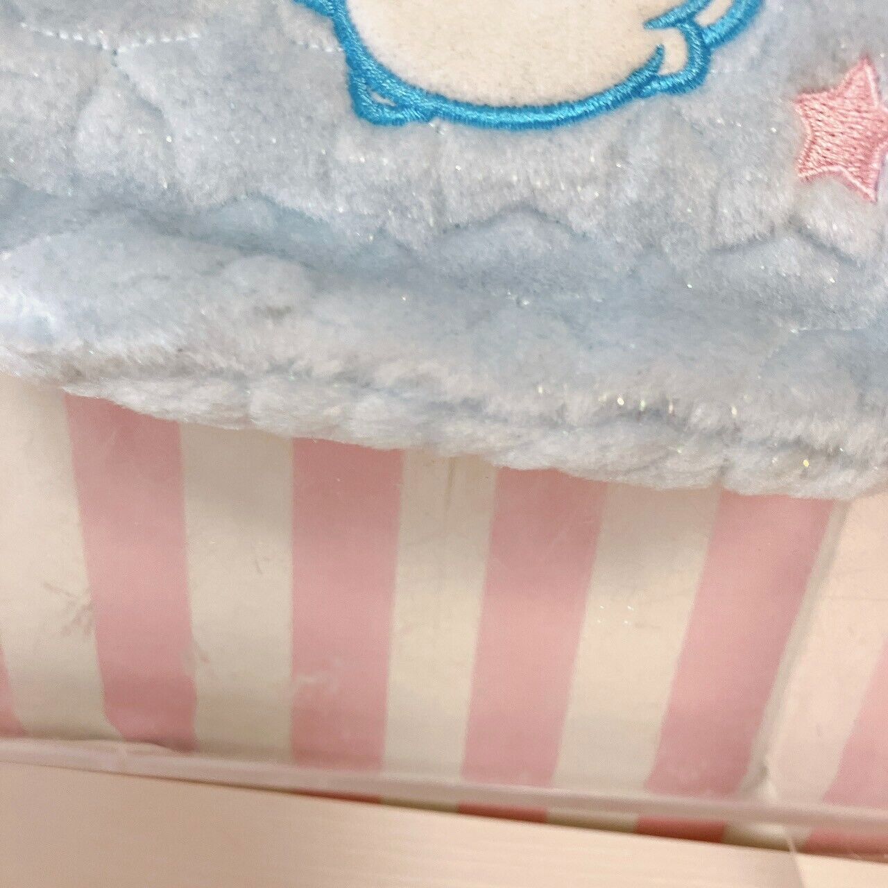 Sanrio Cinnamoroll Tote Bag Handbag Fluffy Star Light Blue Glitter Star Kawaii