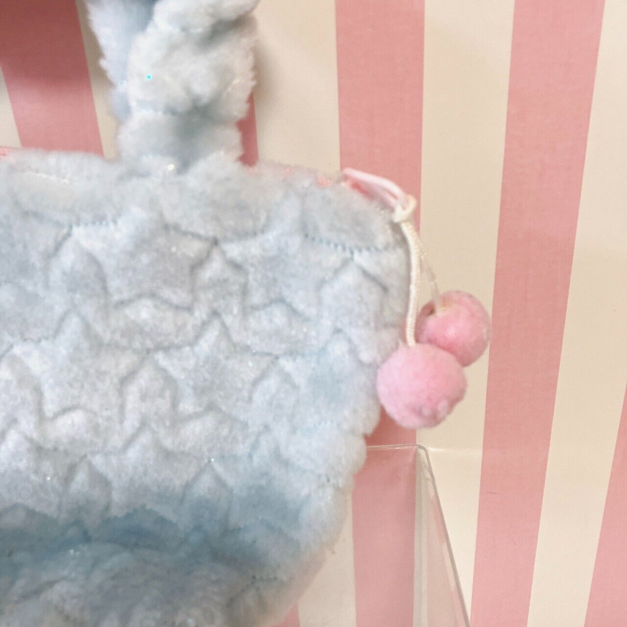 Sanrio Cinnamoroll Tote Bag Handbag Fluffy Star Light Blue Glitter Star Kawaii