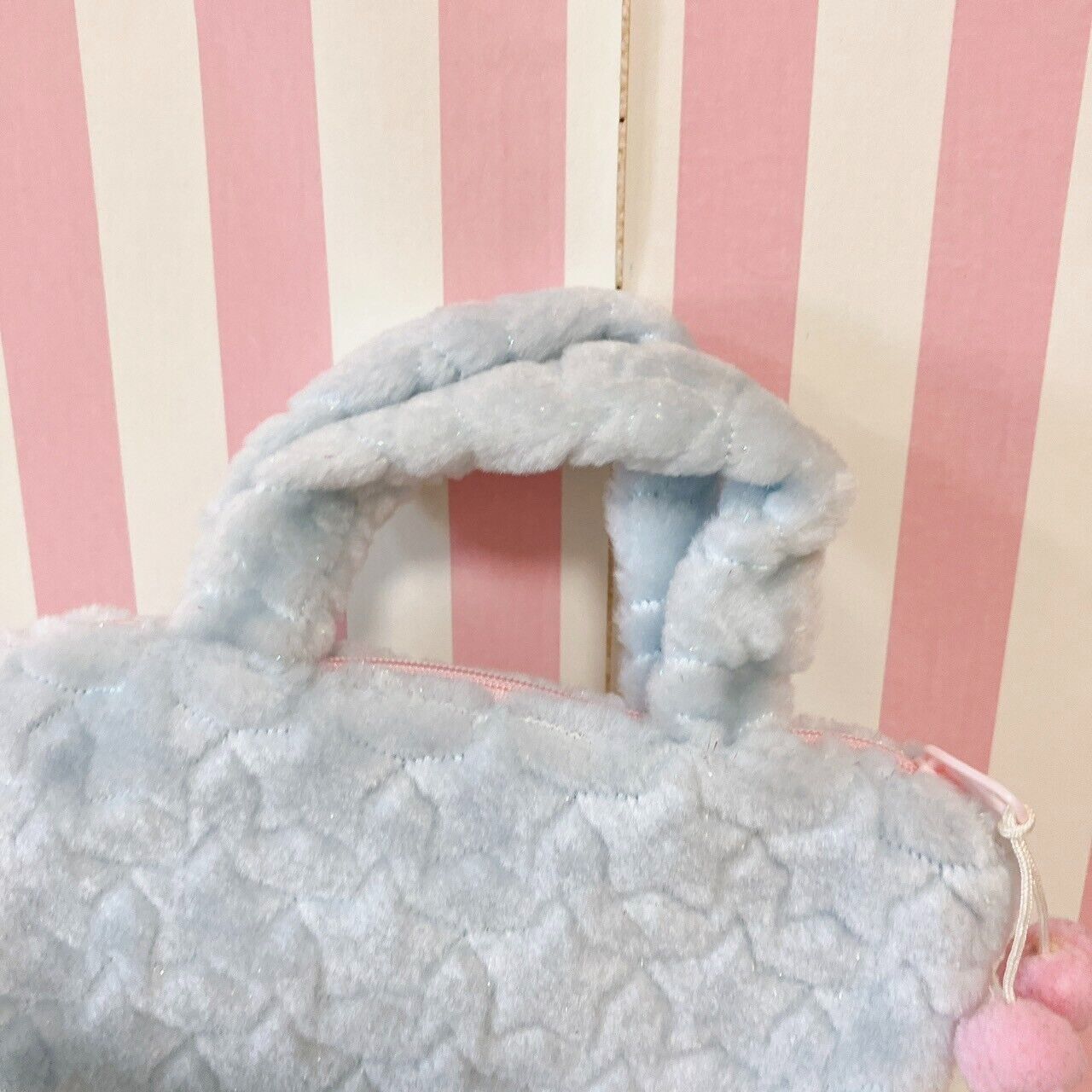 Sanrio Cinnamoroll Tote Bag Handbag Fluffy Star Light Blue Glitter Star Kawaii