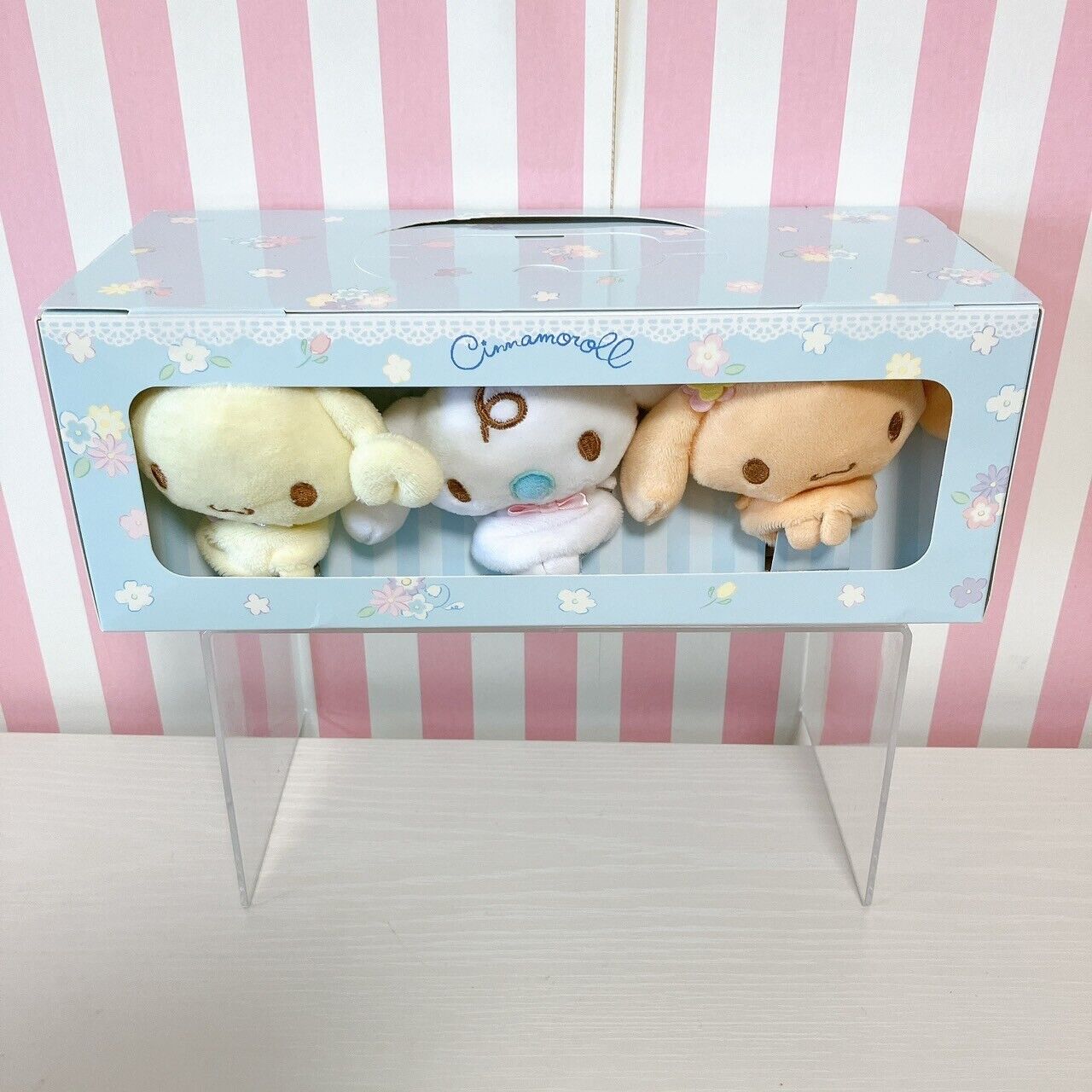 Sanrio Cinnamoroll 6 Set Finger Puppet Mascot Plush Doll Stuffed Soft Toy Kawaii