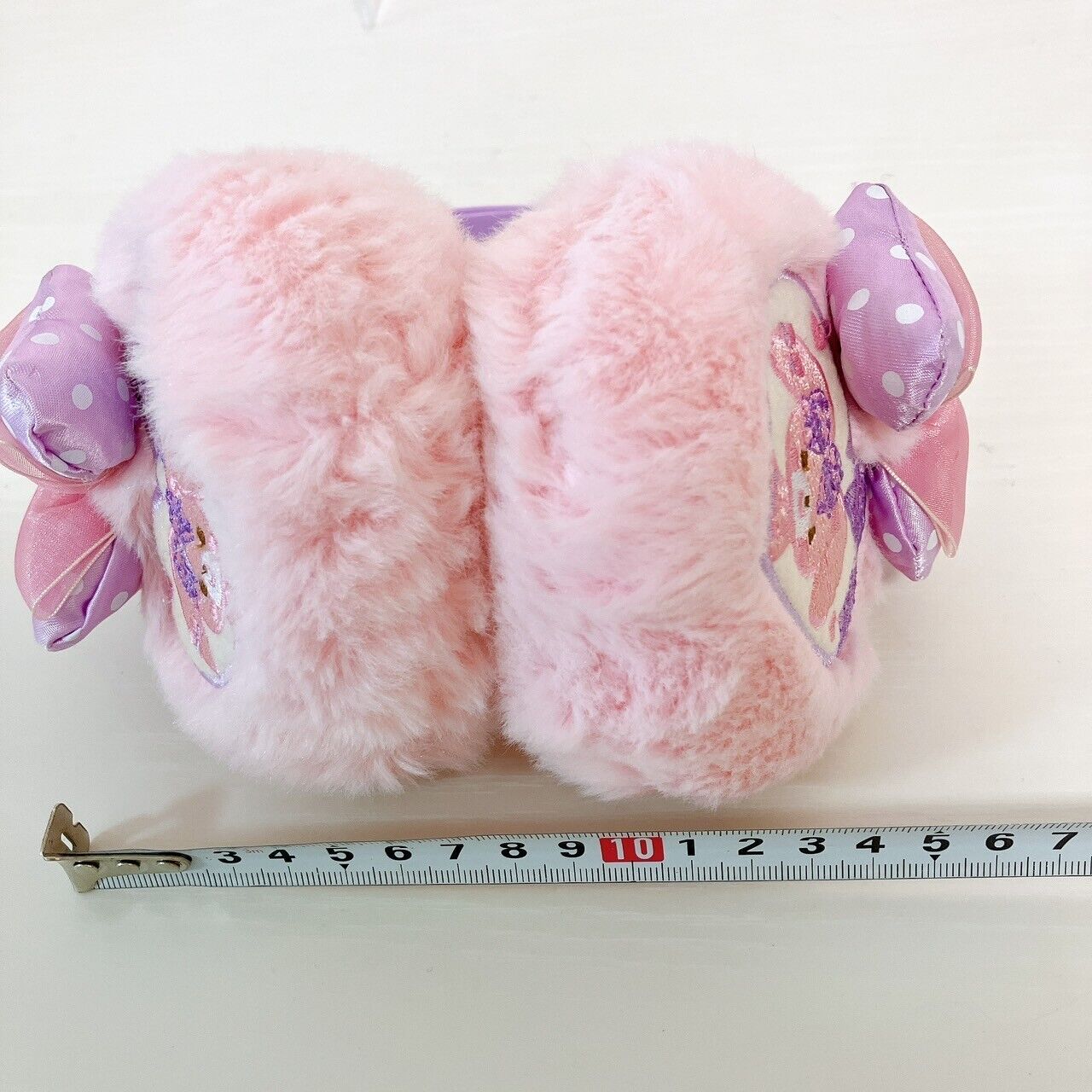 Sanrio Bonbonribbon Earmuff Pink Ribbon Fluffy Warm Purple Character Kawaii New